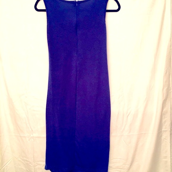 Bodycon Dress in Navy Blue. Size Small.  Sexy fans form fitting.  NWOT - Picture 7 of 8